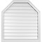 Ekena Millwork Octagonal Top Surface Mount PVC Gable Vent w/ 2"W x 2"P Brickmould Sill Frame, 32"W x 34"H GVPOT32X3403SF - alternate 1